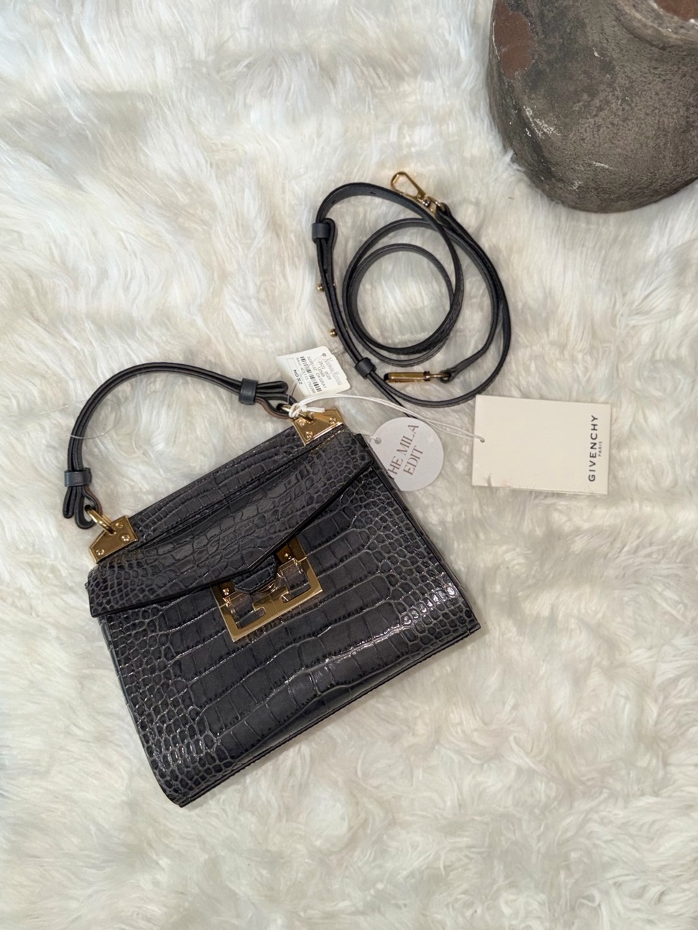 GIVENCHY EDEN MINI CROC EMBOSSED